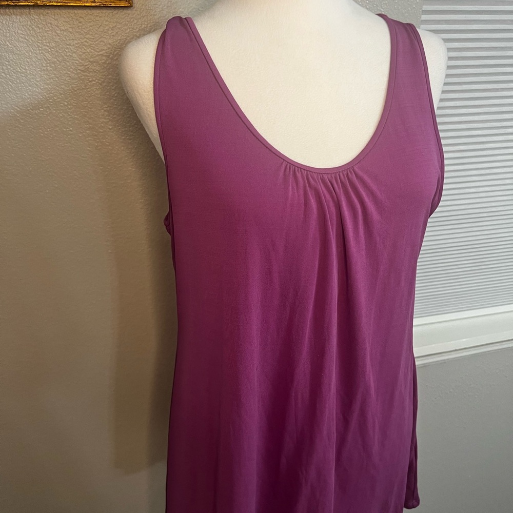 EILEEN FISHER Tank Shirt Top Medium
Silk Purple - Picture 5 of 14